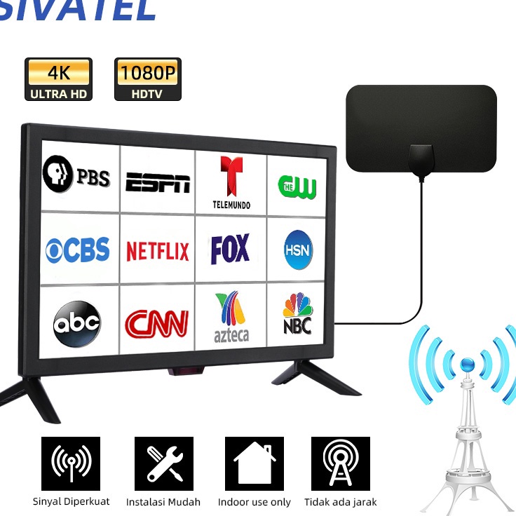 Jual Egn Sivatel Antena Ultratipis Penguat Sinyal Tv Digital Dalam