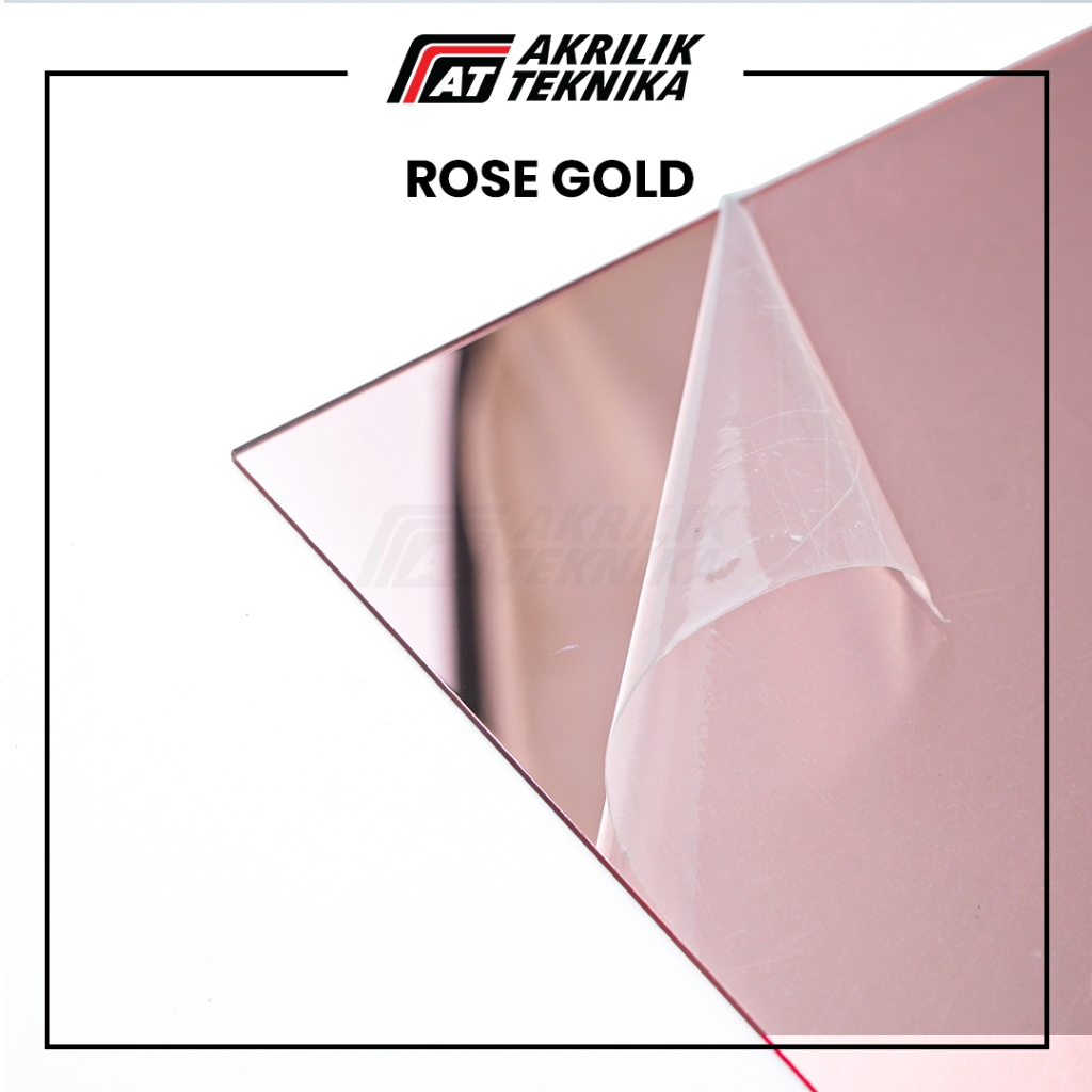 Jual Lembaran Akrilik Mirror Acrylic Sheet Silver Rose Gold Ukuran A