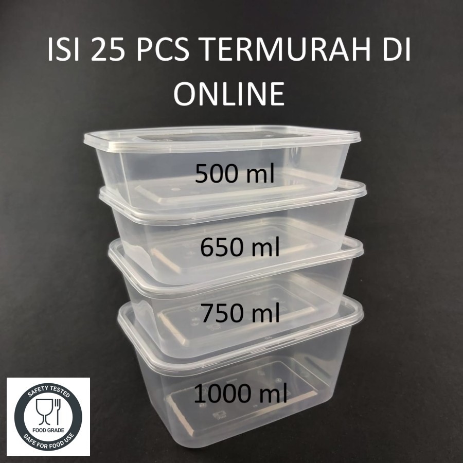 Jual Thinwall Kotak Makan 500 Ml 650 Ml 750 Ml 1000 Ml Food Container