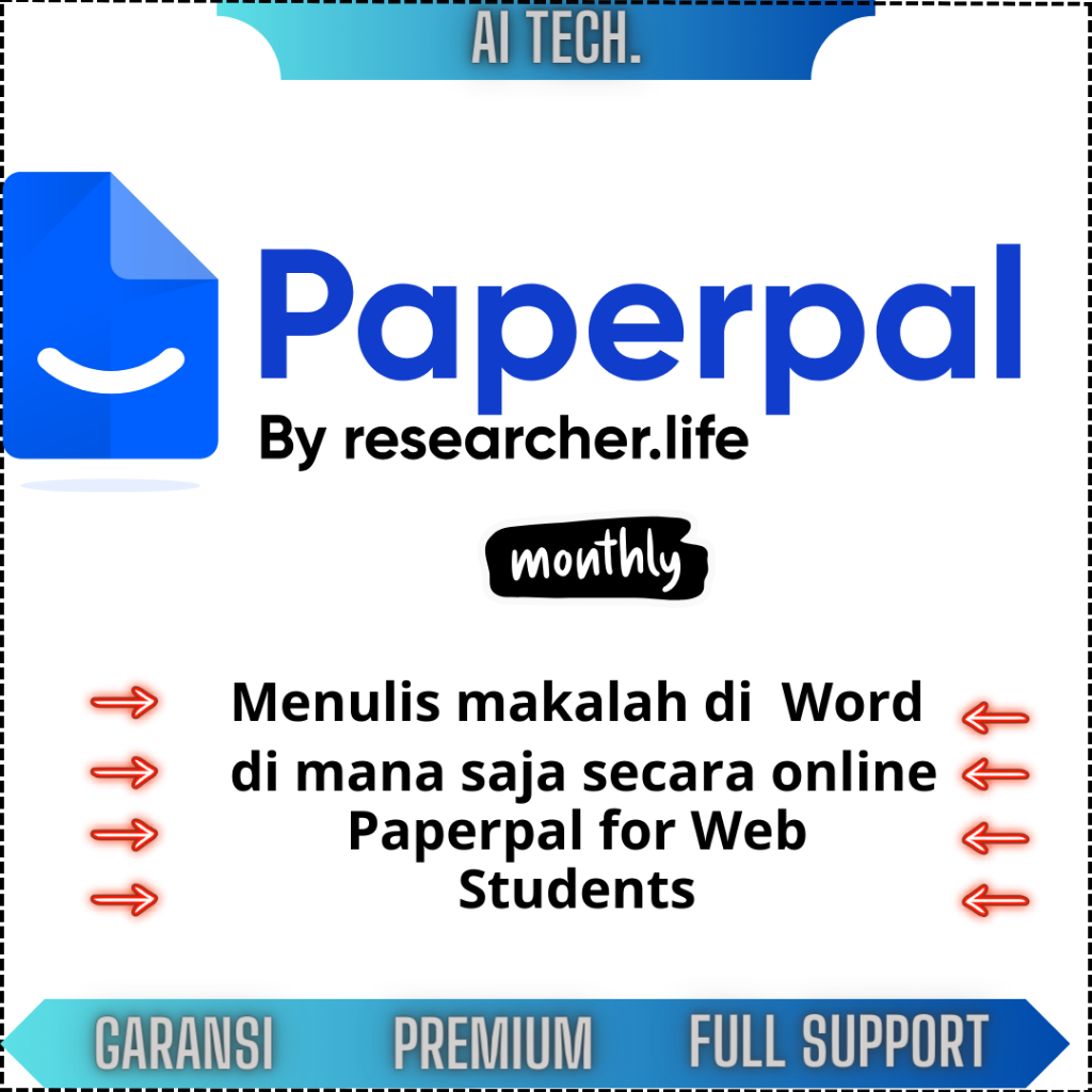 Jual Paperpal AI BULANAN Naskah Akademik Berkualitas Tinggi Dalam