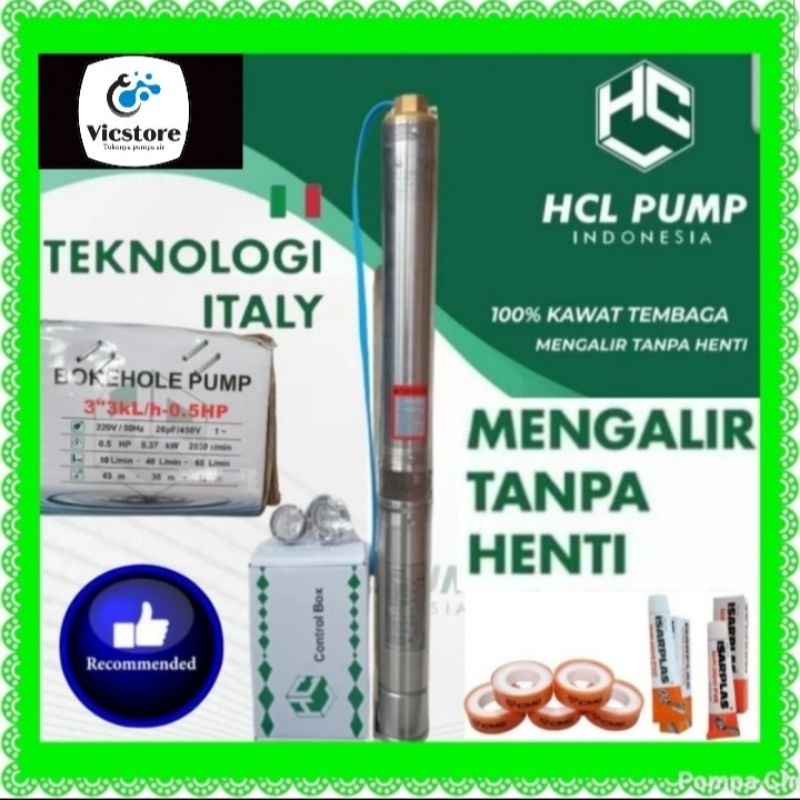 Jual Pompa Satelit 3 Hcl Pump 3kl H 0 5hp Control Box Submersible