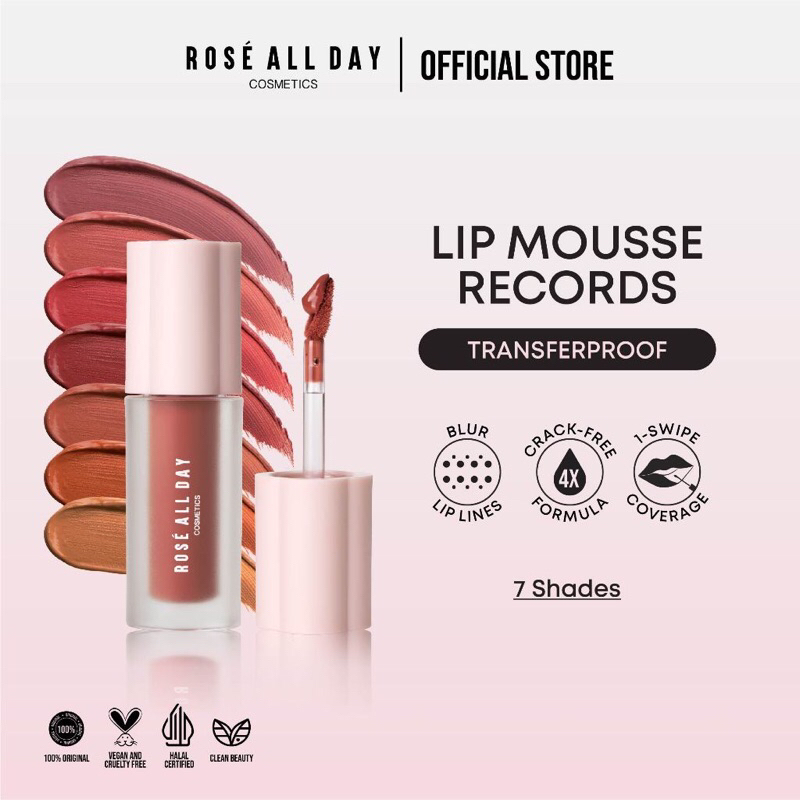 Jual Rose All Day Lip Mousse Record Shopee Indonesia