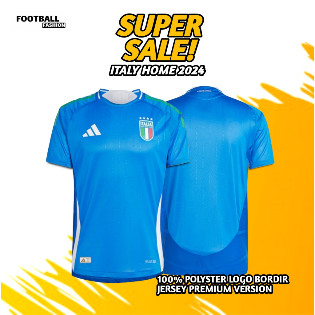 Jual Football Fashion Jersey Baju Bola Itali Home Euro Fans