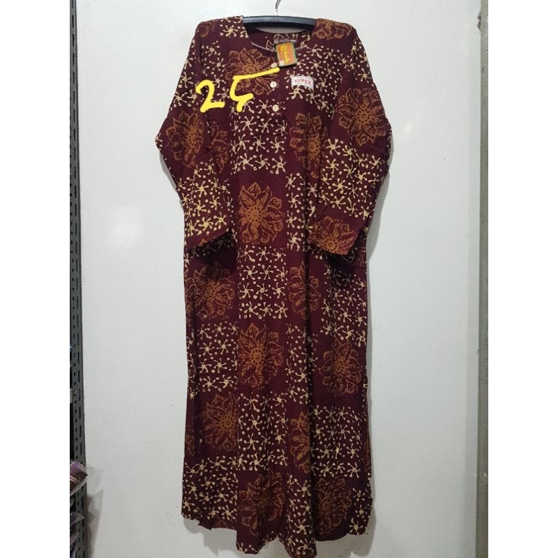 Jual YULI LONGDRES JUMBO LD 125 CM PB 130 CM BATIK BUSUI DASTER