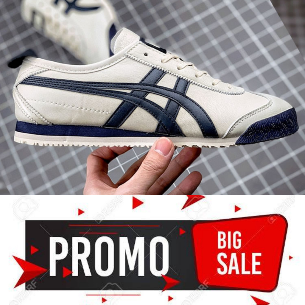 Jual Onitsuka Tiger Mexico Original Super Deluxe Cream Navy Free