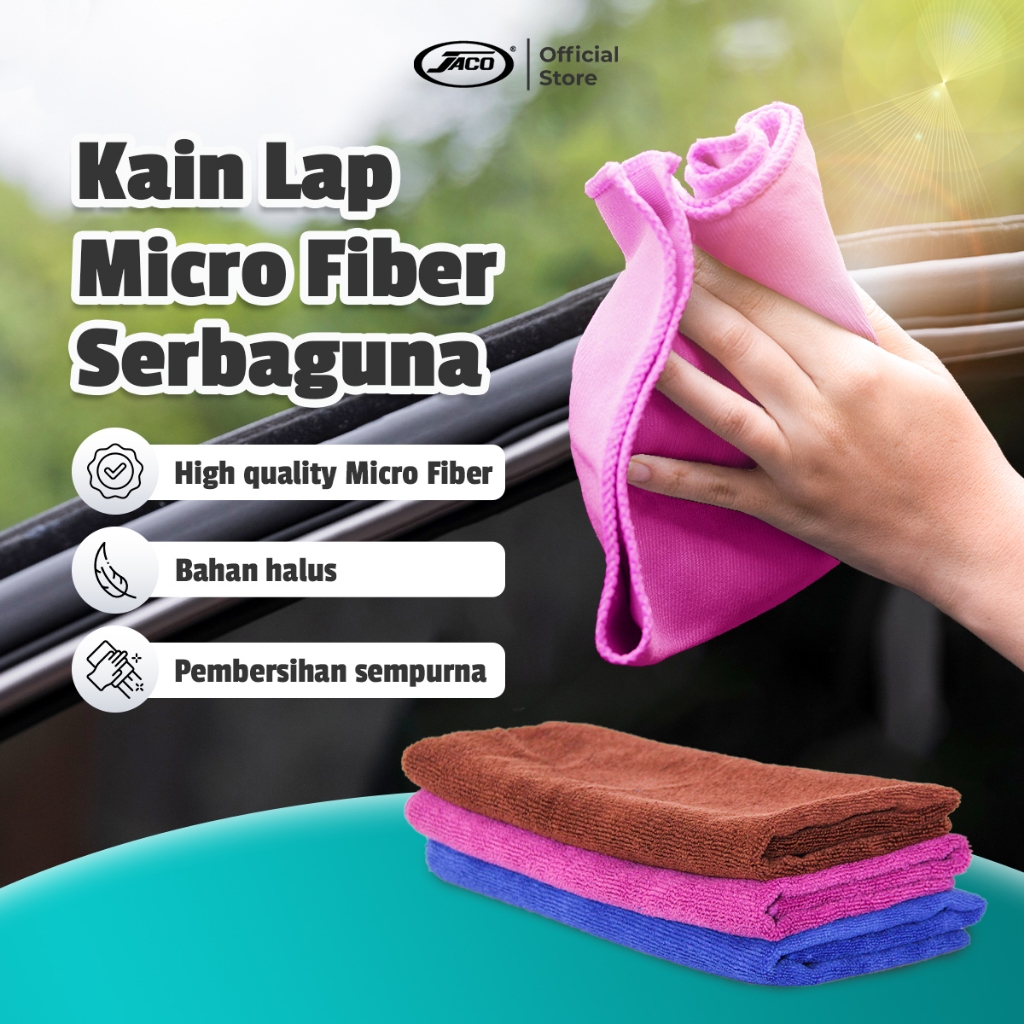 Jual Lap Chamois Micro Fiber Cloth Serbaguna Lap Mobil Motor Kain