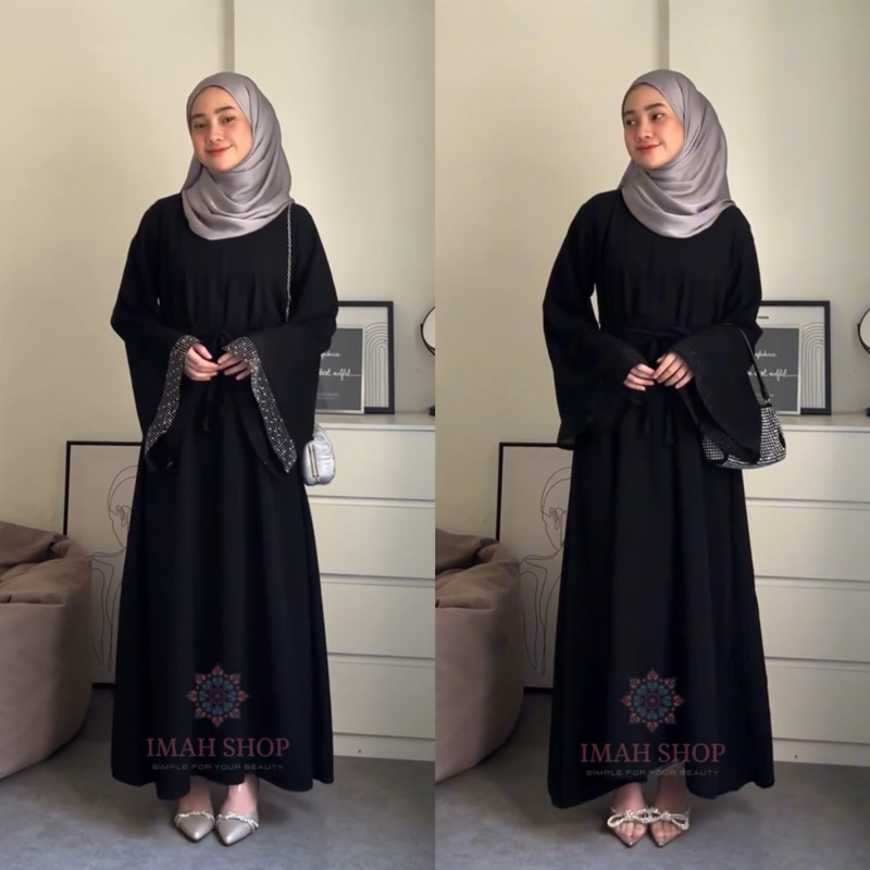 Jual New Abaya Gamis Maxi Dress Arab Saudi Bordir Zephy Turki Umroh