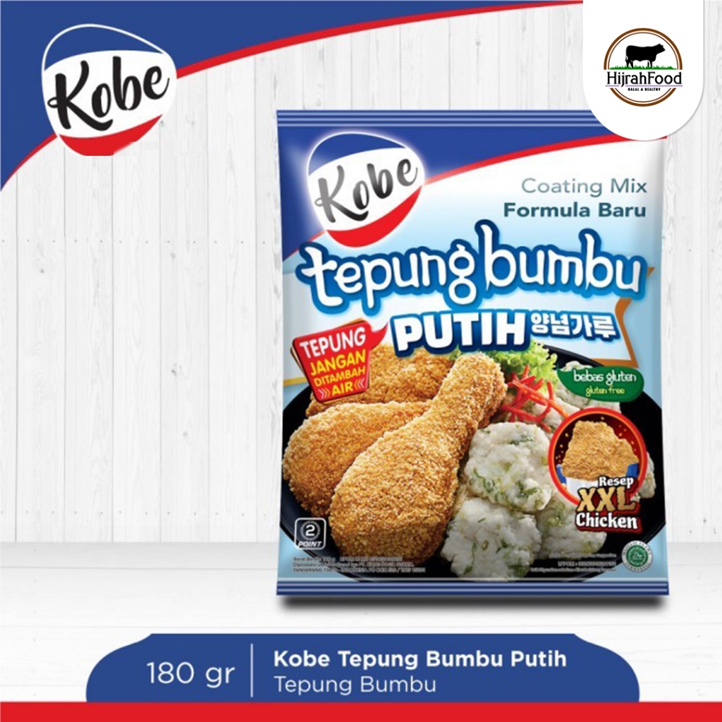 Jual Kobe Tepung Bumbu Putih Gluten Free Dengan Tepung Kristal Coating