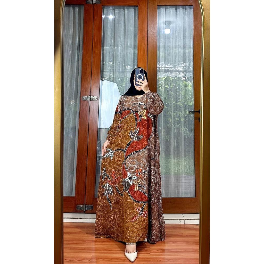 Jual GAMIS BATIK SETORJOAN JUMBO LD140 CAP MALAMAN TERBARU 2024 KAIN