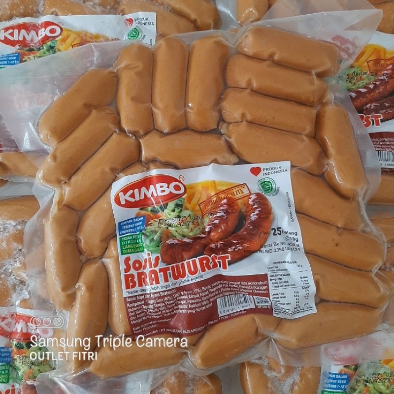 Jual 450gr KIMBO Sosis Bratwurst Cocktail Shopee Indonesia