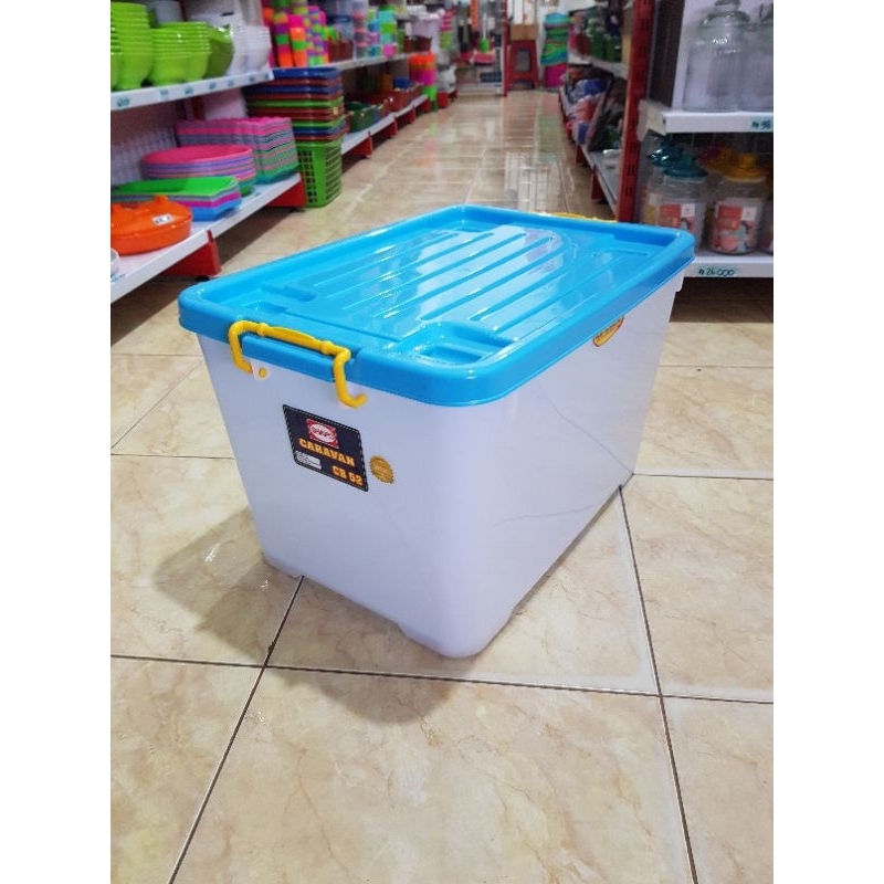 Jual Kotak Container 52 Box Container CB Plastik Roda Caravan Shinpo