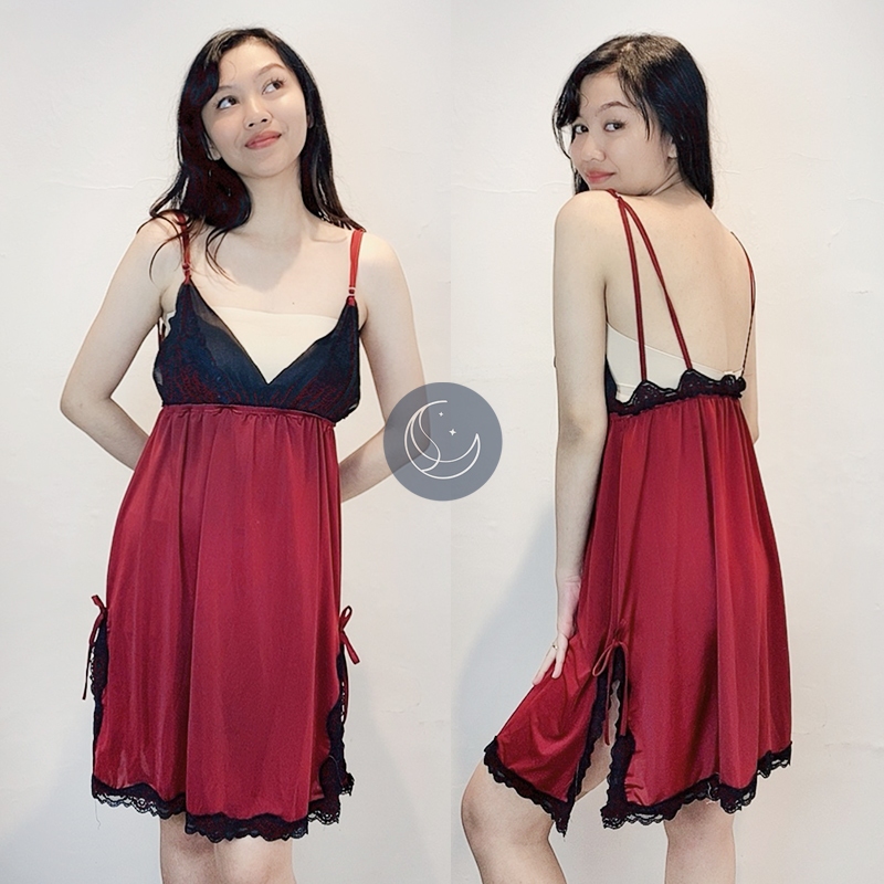 Jual Avery Babydoll Sleepwear Big Size Sexy Lingerie Jumbo Baju Tidur