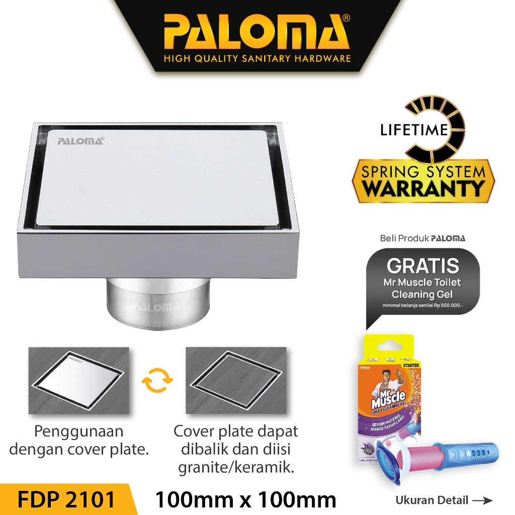 Jual Paloma Fdp Floor Drain Strainer Saringan Got Kamar Mandi Anti