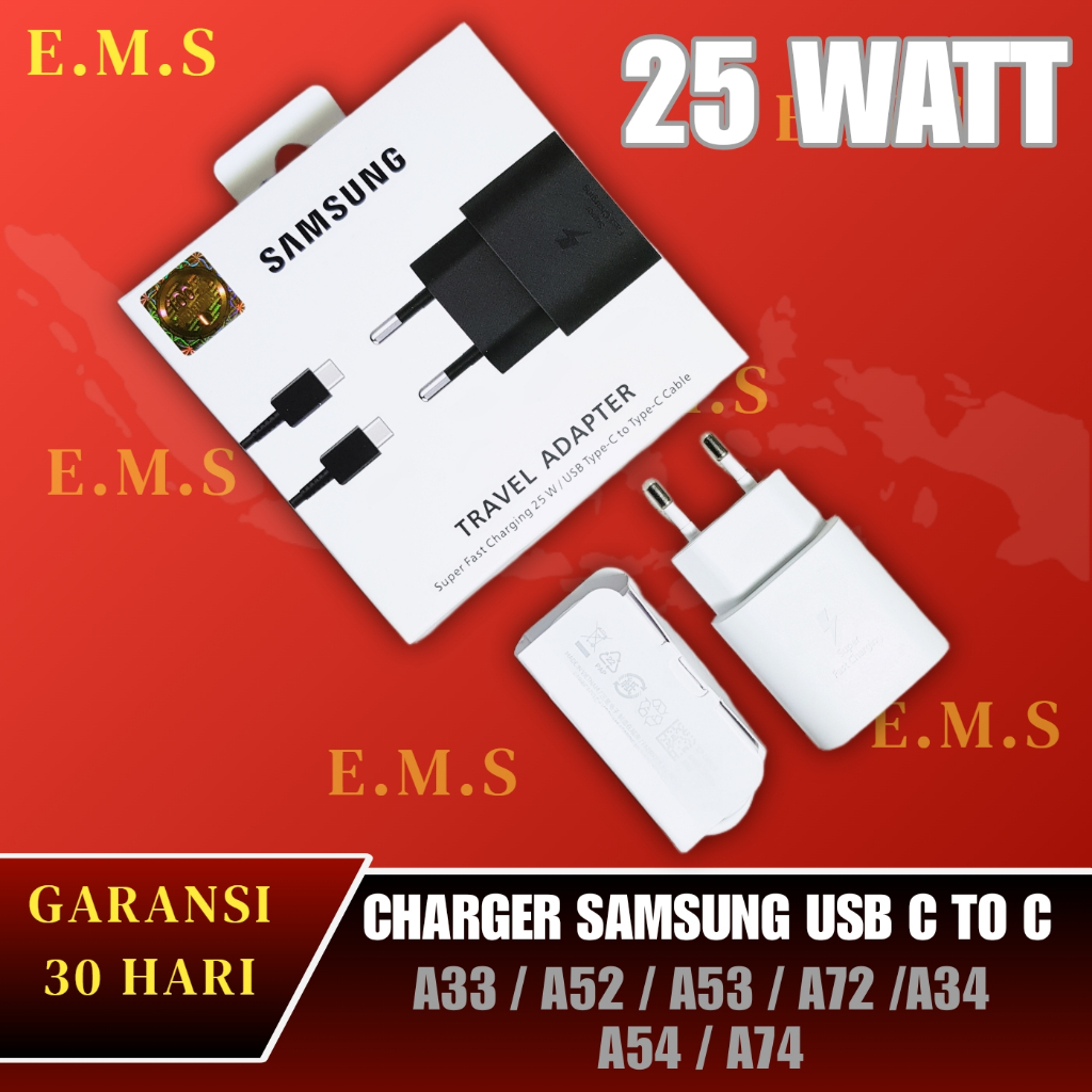 Jual Charger Samsung Galaxy A55 Super Fast Charging Casan 25 Watt