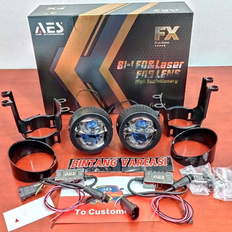 Jual FOGLAMP BILED AES FX SIGGEL LASER 3 INCH BLUE LENS Shopee Indonesia