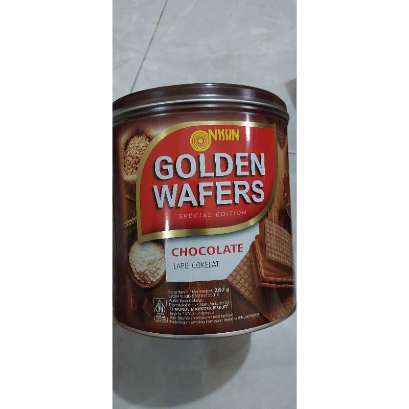 Jual Nissin Golfen Wafers Kaleng Shopee Indonesia