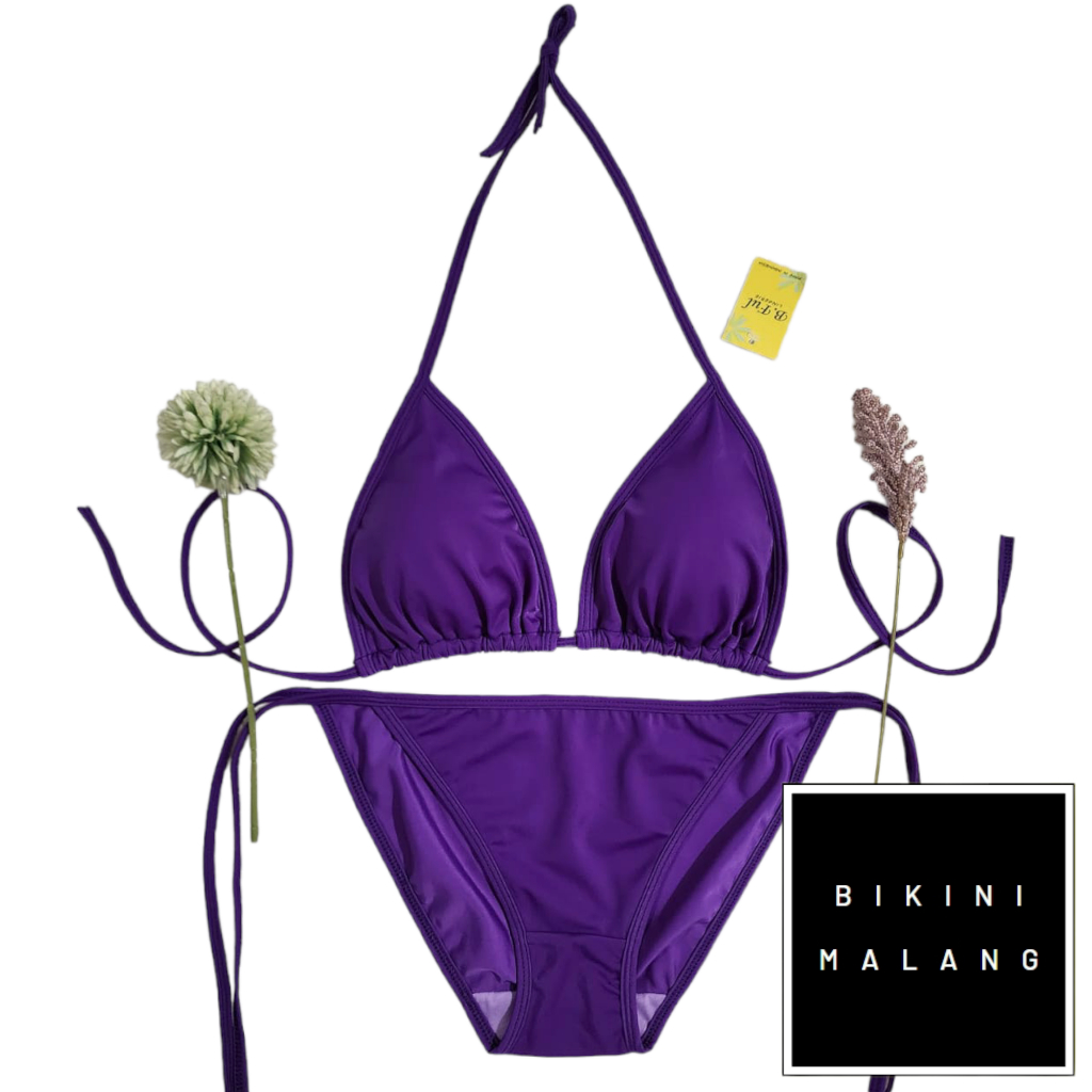 Jual BIKINI BF005 WARNA UNGU VIOLET TALI SAMPING SEXY Shopee Indonesia