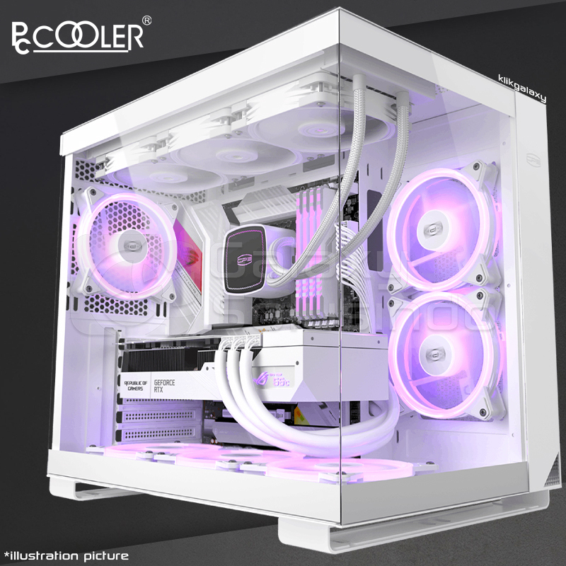 Jual PCCOOLER C3 T500 ARGB Tempered Glass ATX Gaming Case Shopee