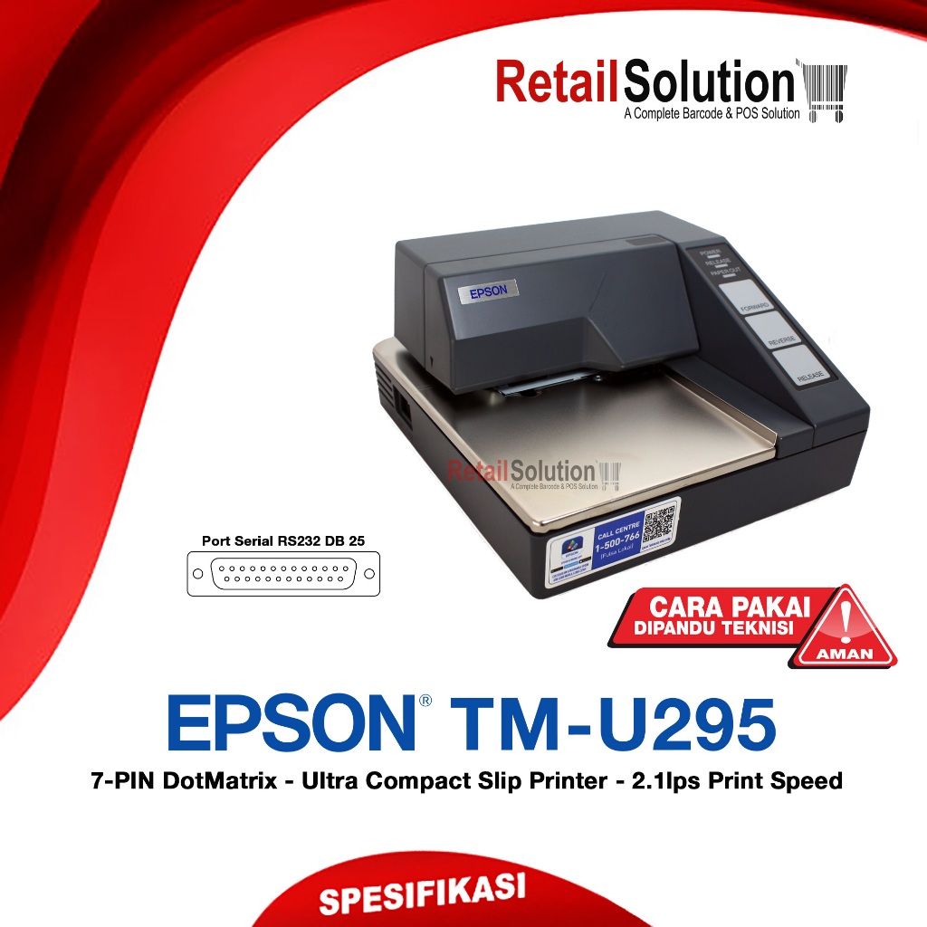 Jual Epson TM U295 Impact Dot Matrix Slip Printer Slip Gaji Shopee