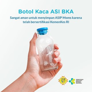 Jual BKA Botol Kaca ASI 100ml Isi 8 Pcs Botol Tempat ASI Sertifikasi