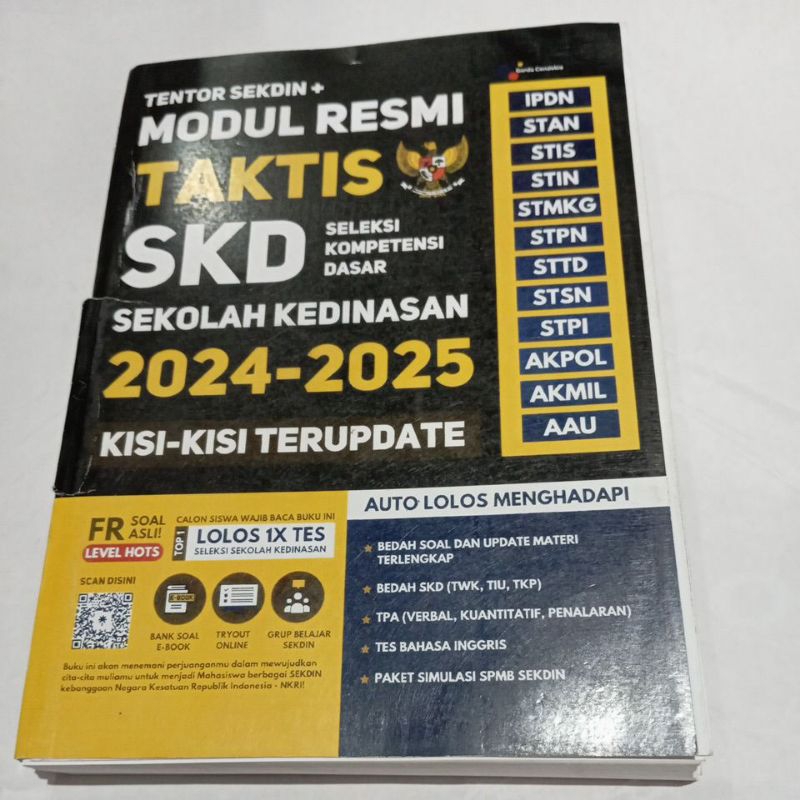 Jual Buku Modul Resmi Skd Sekolah Kedinasan 2024 2025 Shopee Indonesia