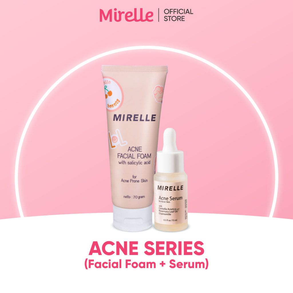 Jual Mirelle Acne Facial Foam Serum Shopee Indonesia