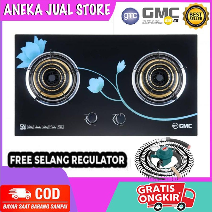 Jual Gmc Kompor Gas Tanam Kaca Tungku Tempered Glass Bisa Tanam