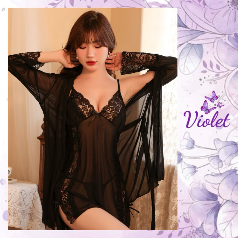 Jual Violet Lingerie Sexy Bahan Premium Spandeks Adem Dan Lembut Di