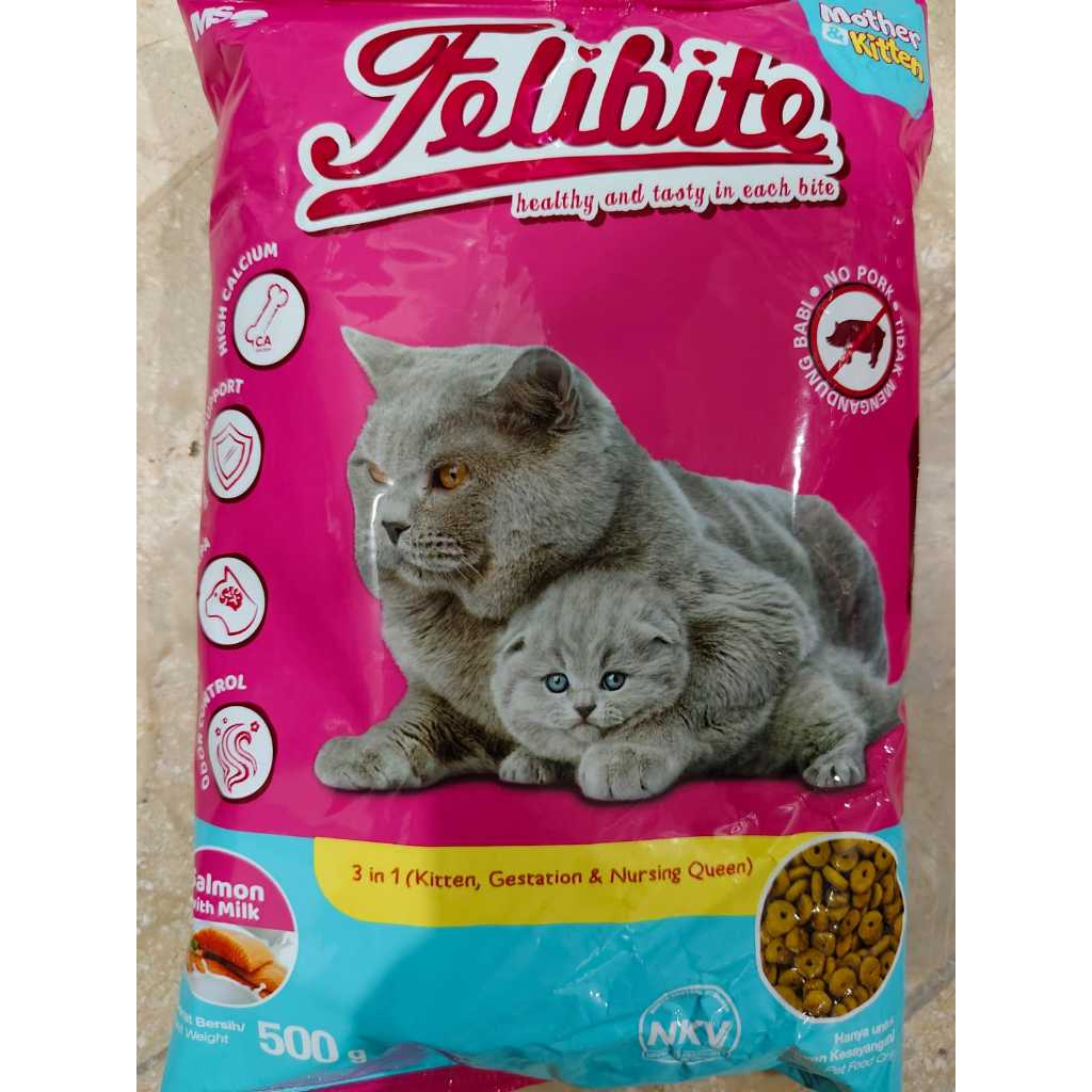 Jual MAKANAN KUCING FELIBITE MOTHER KITTEN SALMON 500 GR FRESHPACK