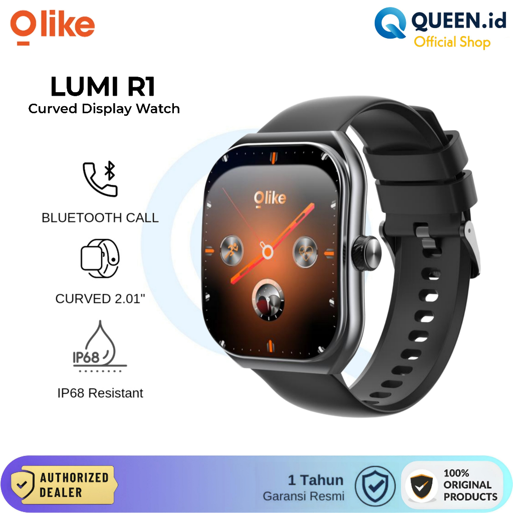 Jual Olike Lumi R1 Smartwatch 2 01 Curved HD Display Bluetooth Call