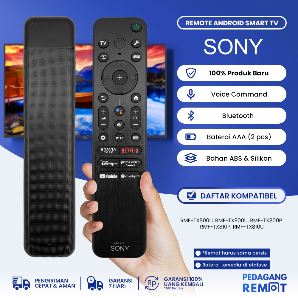 Jual Remot Remote Tv Sony Bravia Lcd Led Smart Tv Rmf Tx U Rmf Tx U