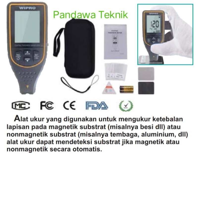 Jual Digital Coating Thickness Gauge Pengukur Ketebalan Lapisan Cat