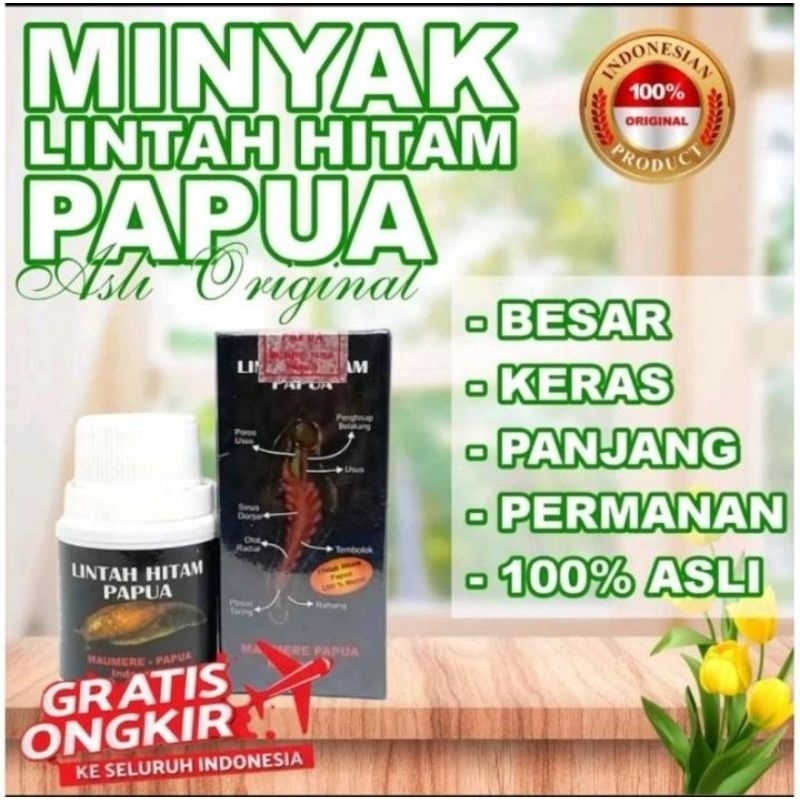 Jual Minyak Lintah Hitam Papua Asli Original Bpom Pembesar