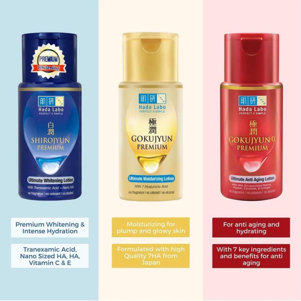 Jual Hada Labo Premium Lotion Series Alpha Gokujyun Shirojyun