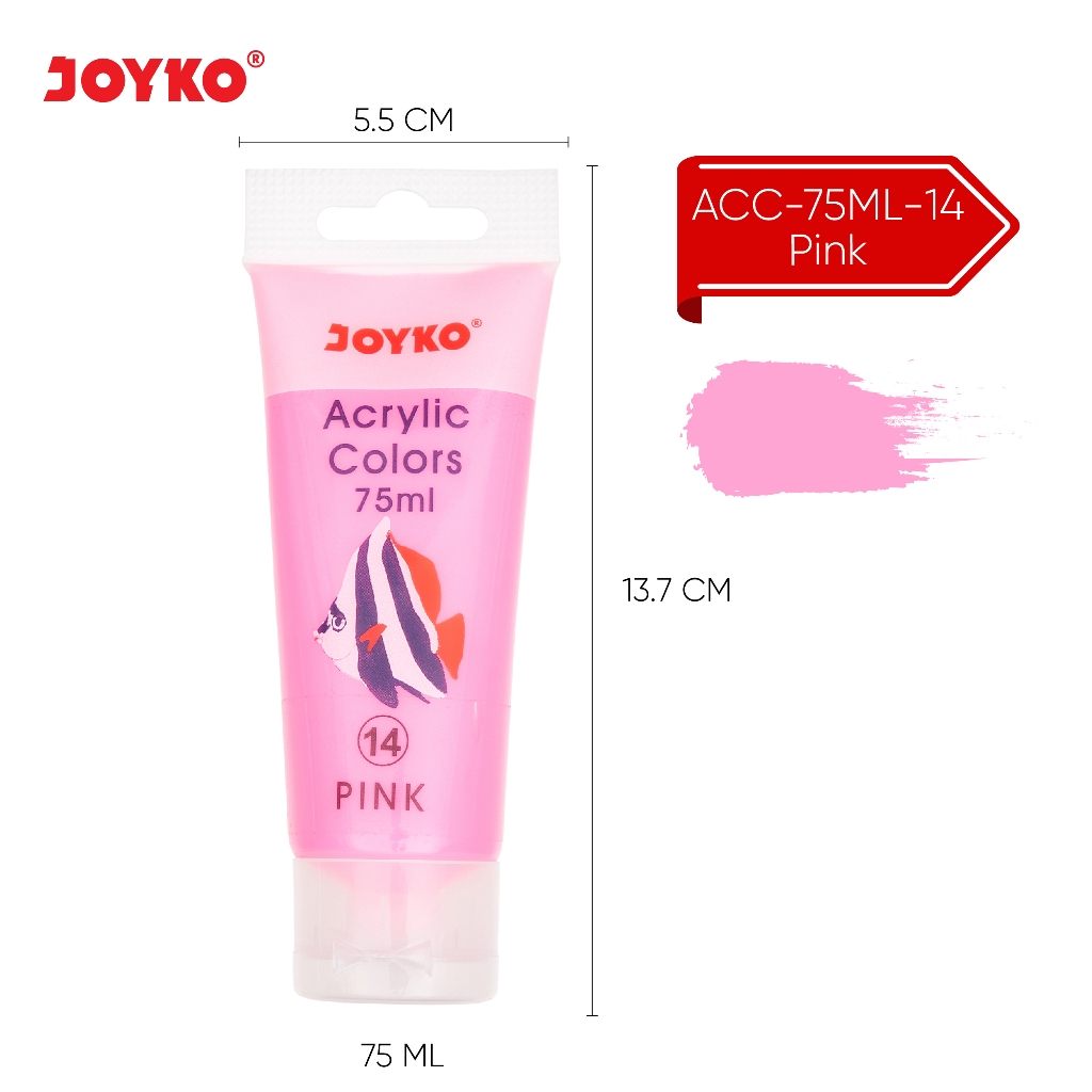 Jual Cat Akrilik Acrylic Color Joyko Acc Ml Shopee Indonesia