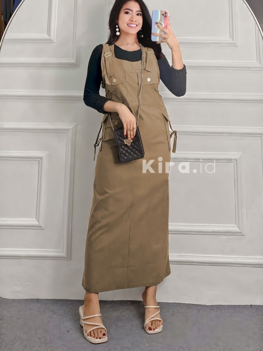 Jual Tessa Overall Jumpsuit Cargo Twill Combed Shopee Indonesia