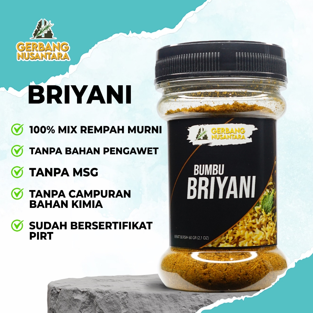 Jual Gerbang Nusantara Briyani Bubuk Rasa Rempah Masakan Timur