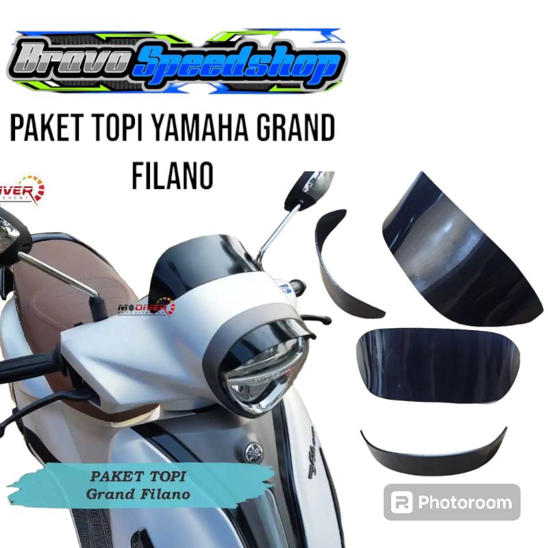 Jual Visor Yamaha Grand Filano Satu Set Paket Topi Yamaha Grand Filano