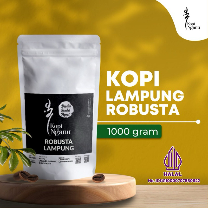 Jual Kopi Robusta Lampung 1 Kg Asli Bubuk Biji Fresh Roasted Halal