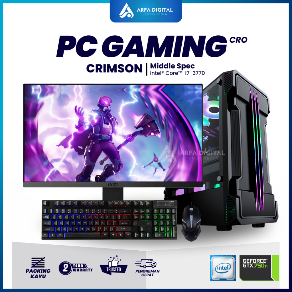 Jual PC Rakitan Gaming Fullset Murah Siap Pakai Intel Core I7 3770 Ram