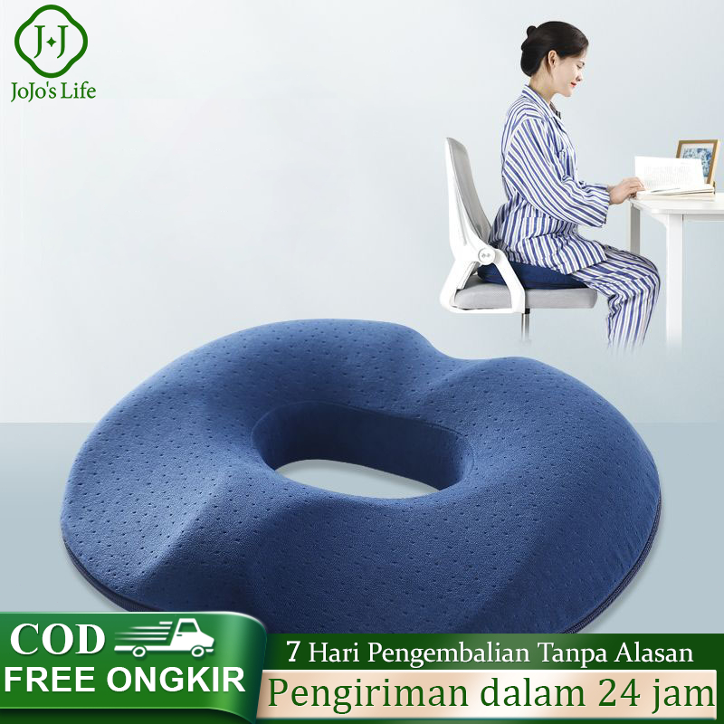 Jual Bantal Alas Duduk Memory Foam Bentuk Donat Bantal Alas Kursi