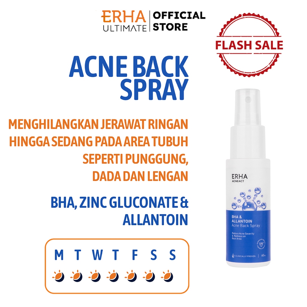 Jual ERHA AcneAct Acne Back Spray 100ml Shopee Indonesia