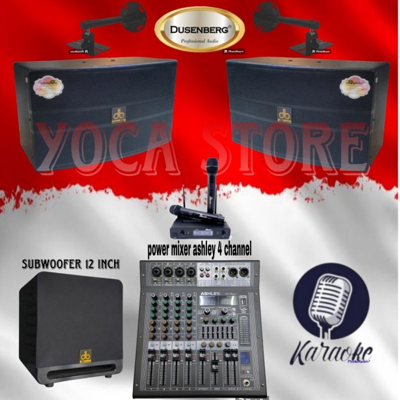 Jual Paket Karaoke Dusenberg Inch Db Pro Power Mixer Ashley