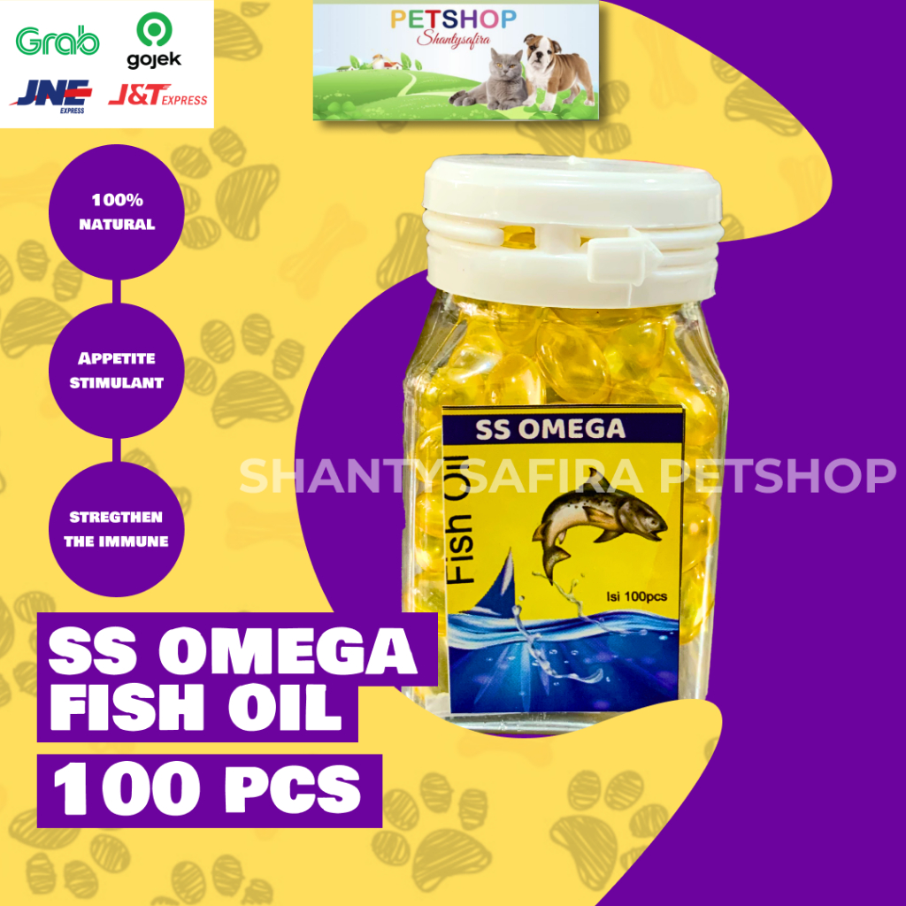 Jual Minyak Ikan Untuk Kucing Anjing Suplemen Vitamin Isi Butir Ss