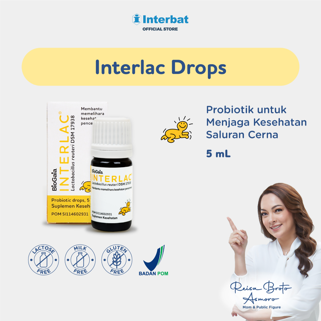 Jual Interlac Probiotik Drops 5ml Menjaga Kesehatan Saluran