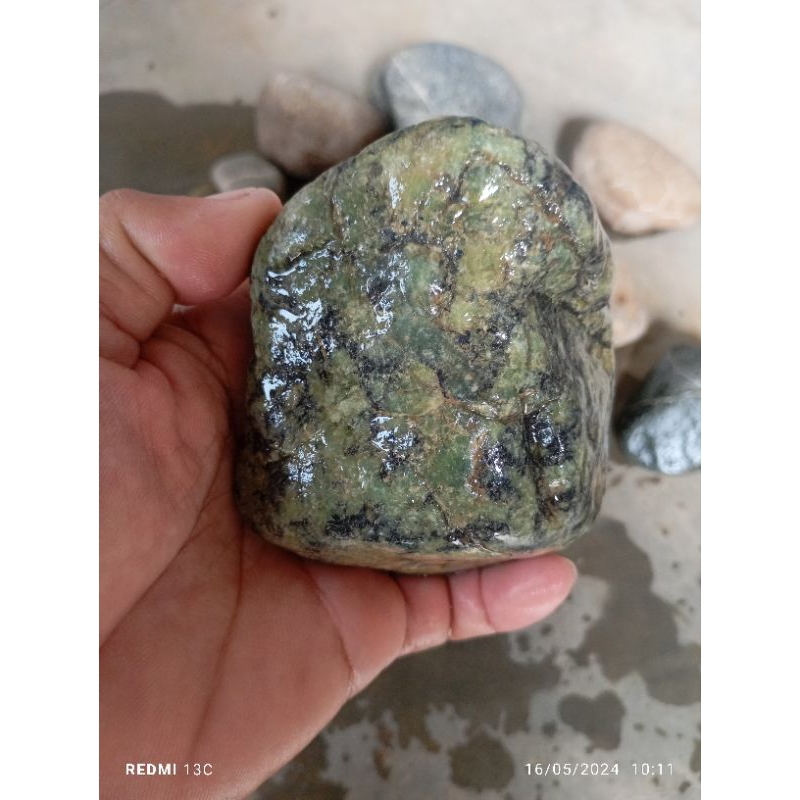 Jual Rough Batu Badar Besi Hijau Gr Shopee Indonesia