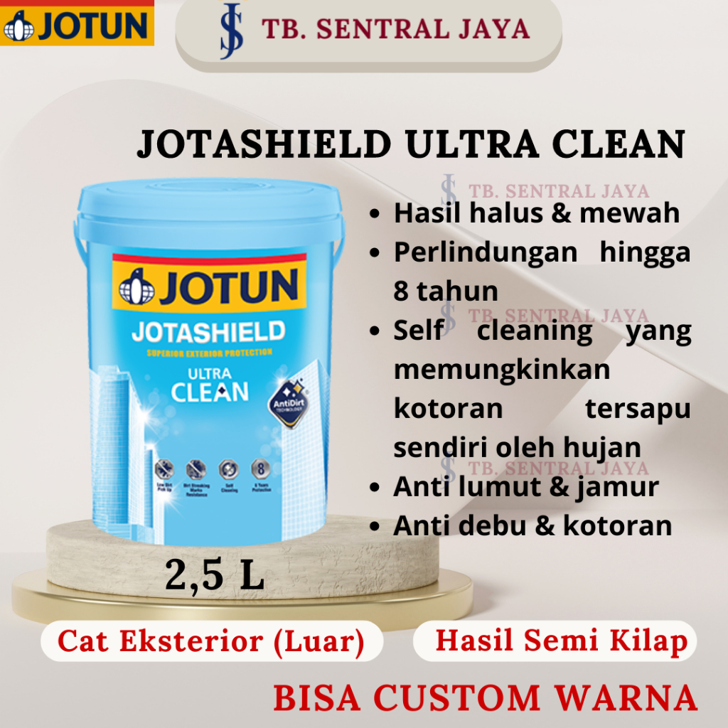 Jual Cat Tembok Jotun Jotashield Ultra Clean 2 5 Liter Cat Tembok Luar