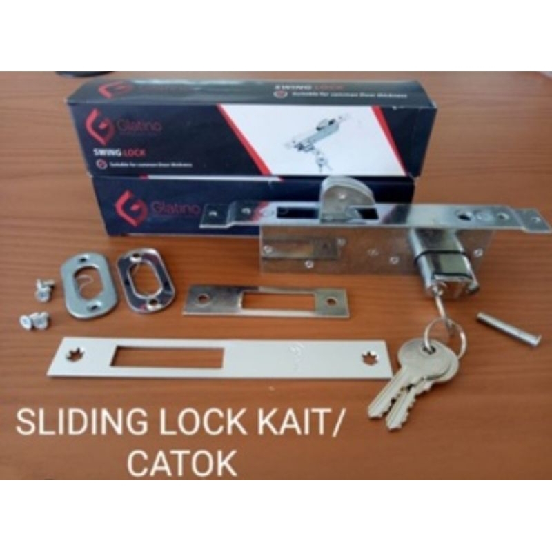 Jual Kunci Pintu Alumunium Geser Sliding Door Lock Alumunium Glatino