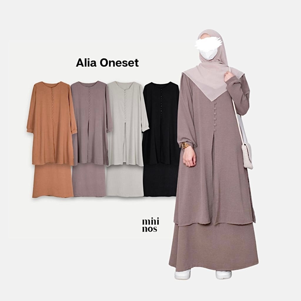 Jual Mininos Alia One Set Setelan Rok Daily Crinkle Airflow Remaja