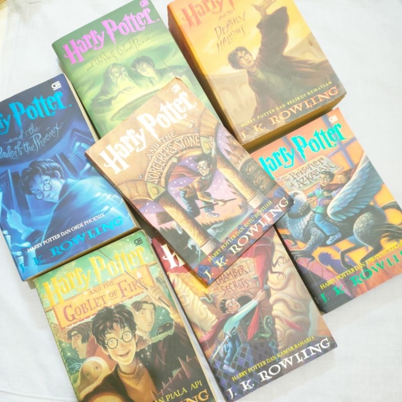 Jual ORIGINAL PRELOVED NOVEL HARRY POTTER ORIGINAL JL ROWLING